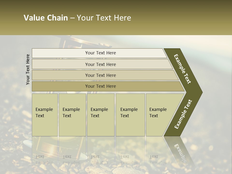 An Hourglass Sitting On Top Of A Pile Of Rocks PowerPoint Template