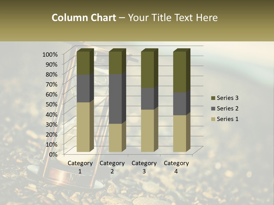 An Hourglass Sitting On Top Of A Pile Of Rocks PowerPoint Template