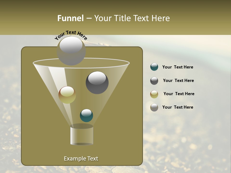 An Hourglass Sitting On Top Of A Pile Of Rocks PowerPoint Template
