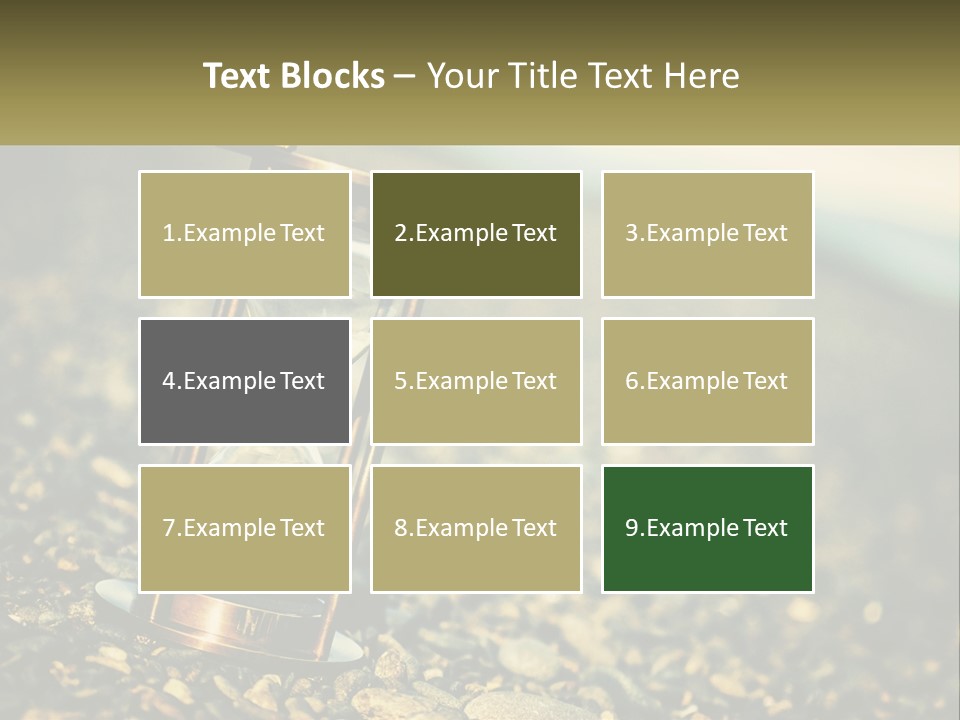 An Hourglass Sitting On Top Of A Pile Of Rocks PowerPoint Template