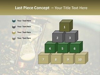An Hourglass Sitting On Top Of A Pile Of Rocks PowerPoint Template