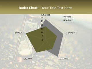 An Hourglass Sitting On Top Of A Pile Of Rocks PowerPoint Template