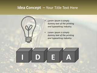 An Hourglass Sitting On Top Of A Pile Of Rocks PowerPoint Template