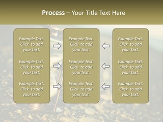 An Hourglass Sitting On Top Of A Pile Of Rocks PowerPoint Template