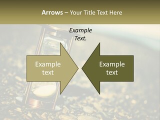 An Hourglass Sitting On Top Of A Pile Of Rocks PowerPoint Template