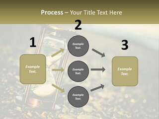 An Hourglass Sitting On Top Of A Pile Of Rocks PowerPoint Template