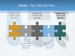 A Skateboard, Hat, Sunglasses, And A Pair Of Shorts Lay On A PowerPoint Template