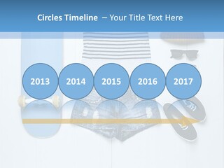 A Skateboard, Hat, Sunglasses, And A Pair Of Shorts Lay On A PowerPoint Template