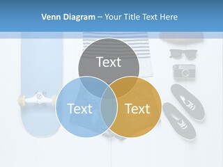 A Skateboard, Hat, Sunglasses, And A Pair Of Shorts Lay On A PowerPoint Template