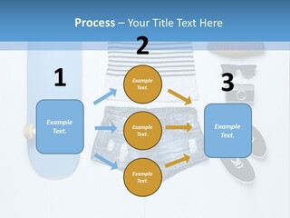 A Skateboard, Hat, Sunglasses, And A Pair Of Shorts Lay On A PowerPoint Template