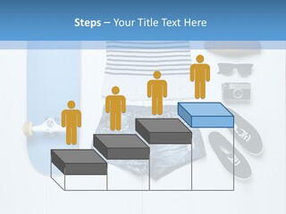 A Skateboard, Hat, Sunglasses, And A Pair Of Shorts Lay On A PowerPoint Template