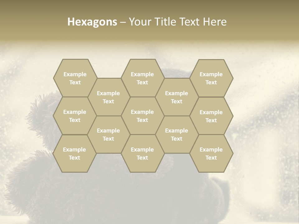 A Teddy Bear Sitting Next To Another Teddy Bear On A Rainy Day PowerPoint Template