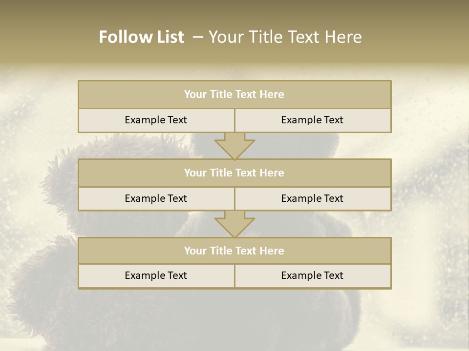 A Teddy Bear Sitting Next To Another Teddy Bear On A Rainy Day PowerPoint Template