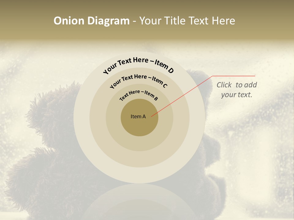 A Teddy Bear Sitting Next To Another Teddy Bear On A Rainy Day PowerPoint Template