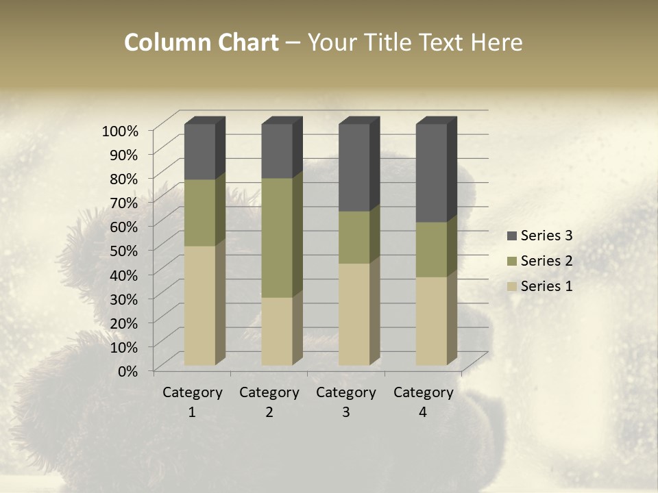 A Teddy Bear Sitting Next To Another Teddy Bear On A Rainy Day PowerPoint Template