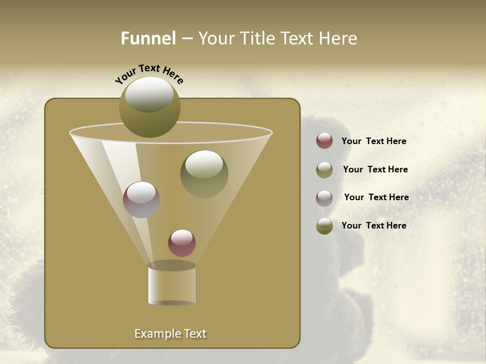 A Teddy Bear Sitting Next To Another Teddy Bear On A Rainy Day PowerPoint Template