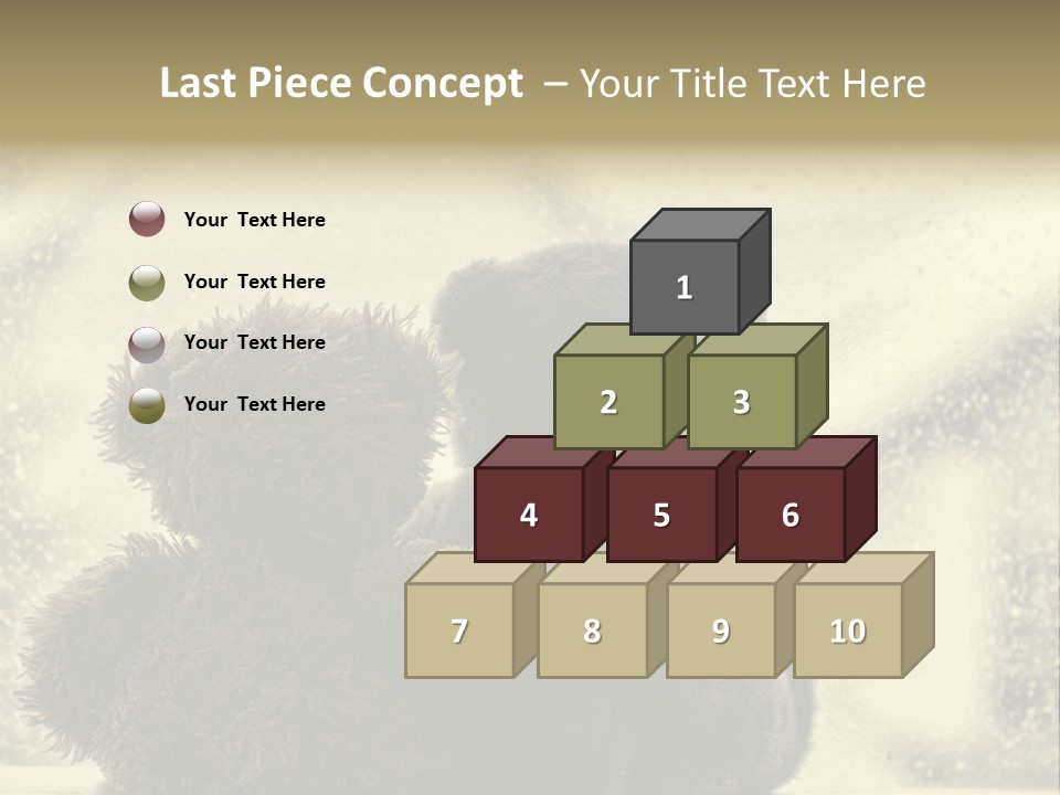 A Teddy Bear Sitting Next To Another Teddy Bear On A Rainy Day PowerPoint Template