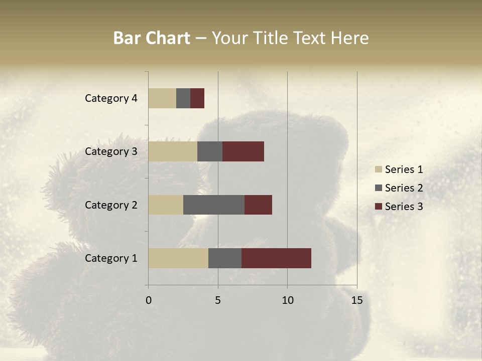 A Teddy Bear Sitting Next To Another Teddy Bear On A Rainy Day PowerPoint Template