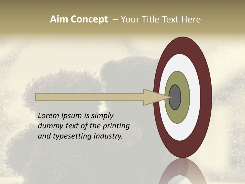 A Teddy Bear Sitting Next To Another Teddy Bear On A Rainy Day PowerPoint Template