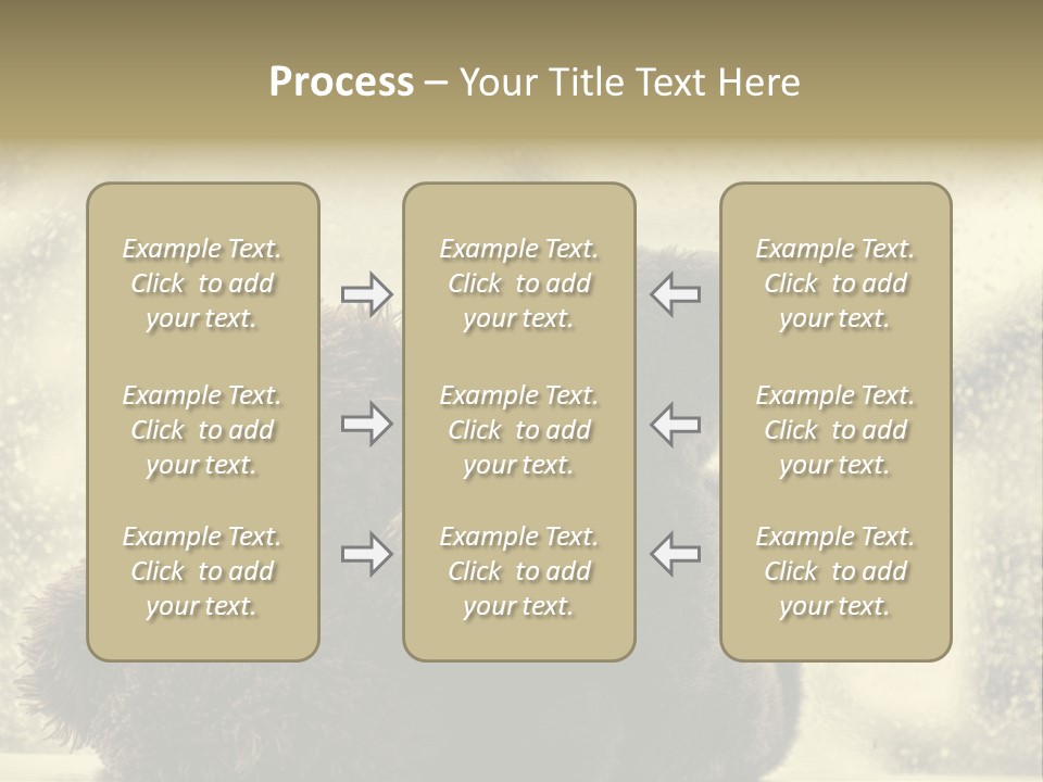 A Teddy Bear Sitting Next To Another Teddy Bear On A Rainy Day PowerPoint Template