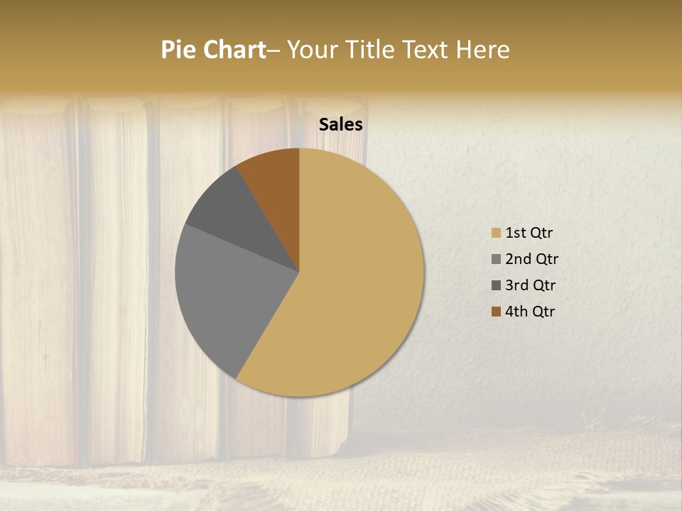 A Row Of Books Sitting On Top Of A Table PowerPoint Template
