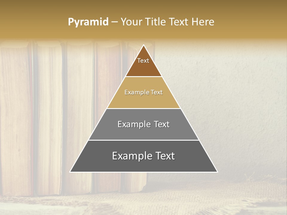 A Row Of Books Sitting On Top Of A Table PowerPoint Template