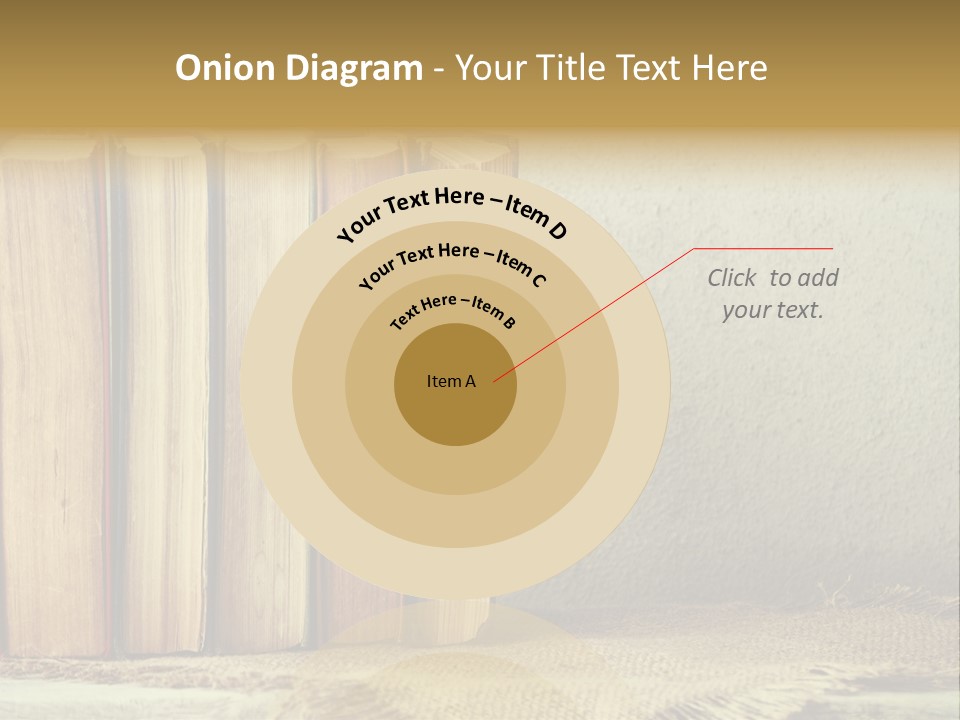 A Row Of Books Sitting On Top Of A Table PowerPoint Template