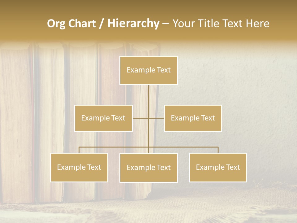 A Row Of Books Sitting On Top Of A Table PowerPoint Template