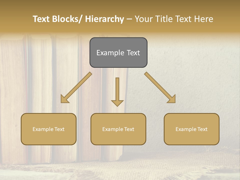 A Row Of Books Sitting On Top Of A Table PowerPoint Template