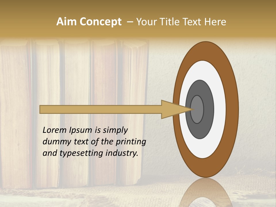 A Row Of Books Sitting On Top Of A Table PowerPoint Template