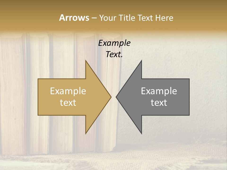 A Row Of Books Sitting On Top Of A Table PowerPoint Template