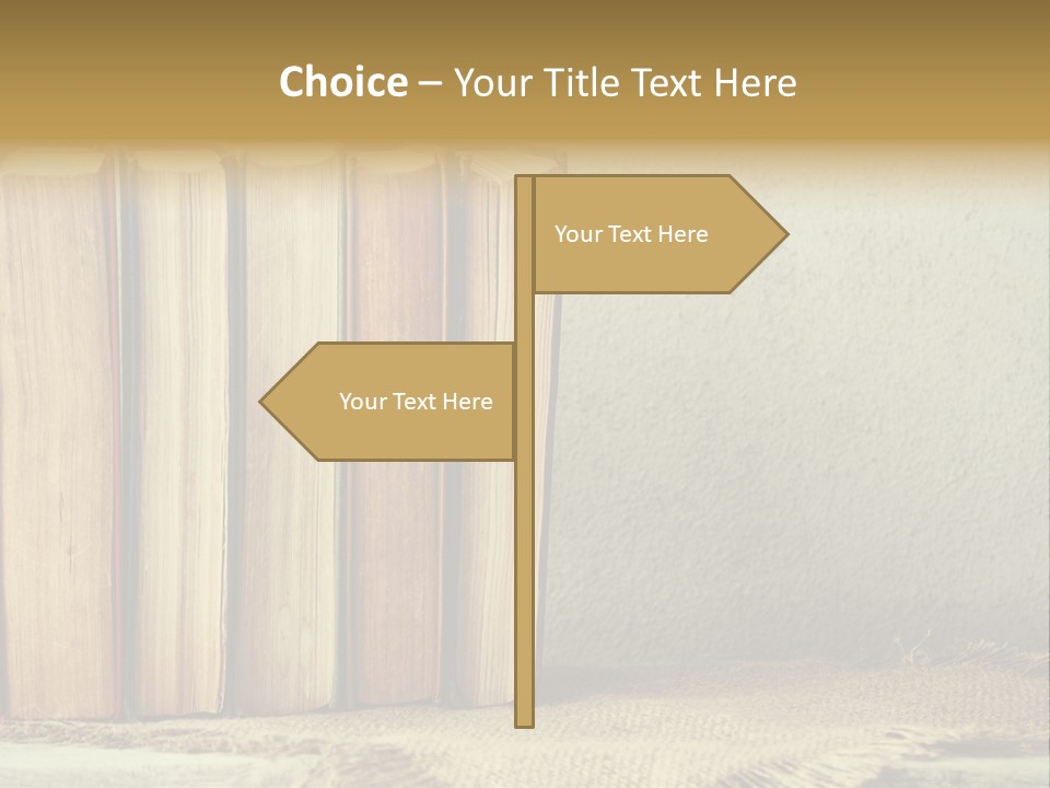 A Row Of Books Sitting On Top Of A Table PowerPoint Template