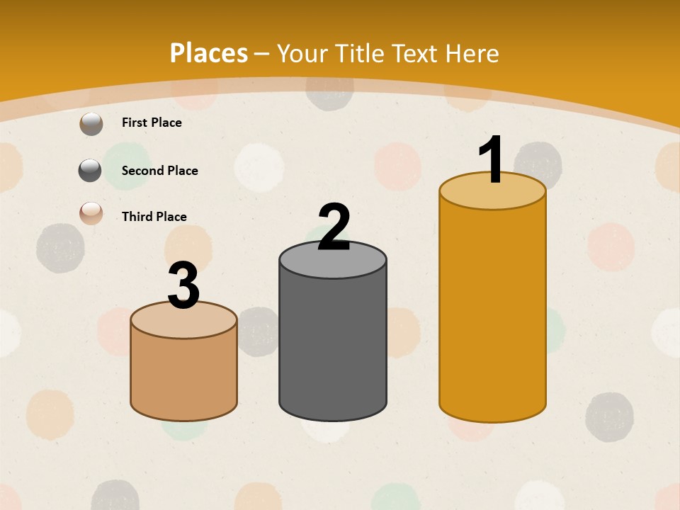 A Polka Dot Powerpoint Presentation Is Shown PowerPoint Template