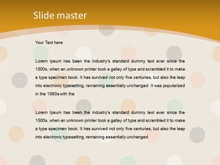 A Polka Dot Powerpoint Presentation Is Shown PowerPoint Template