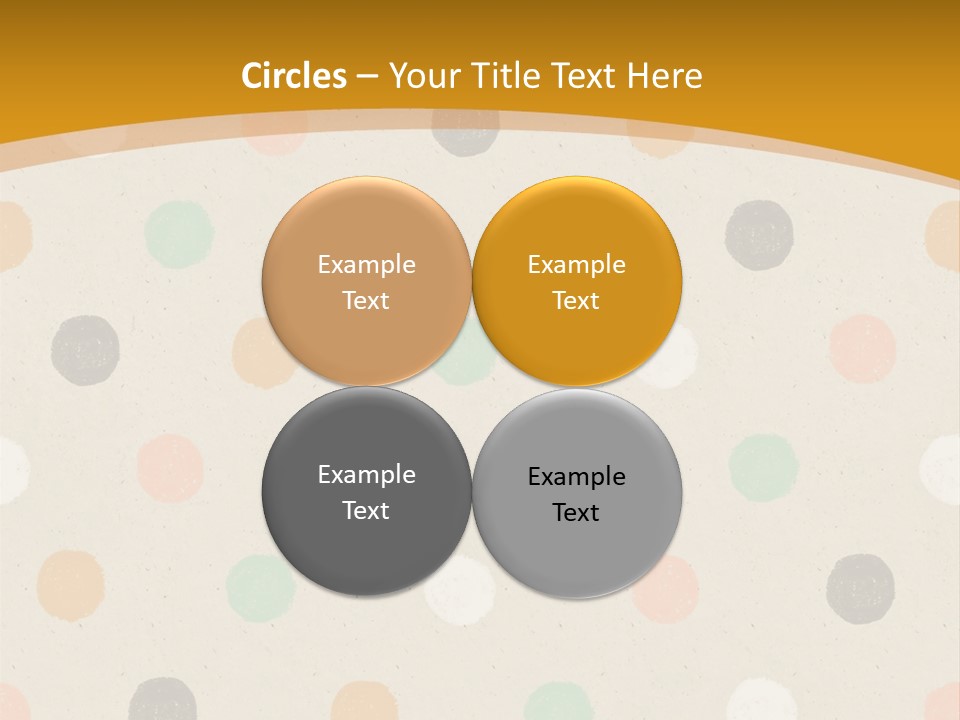 A Polka Dot Powerpoint Presentation Is Shown PowerPoint Template