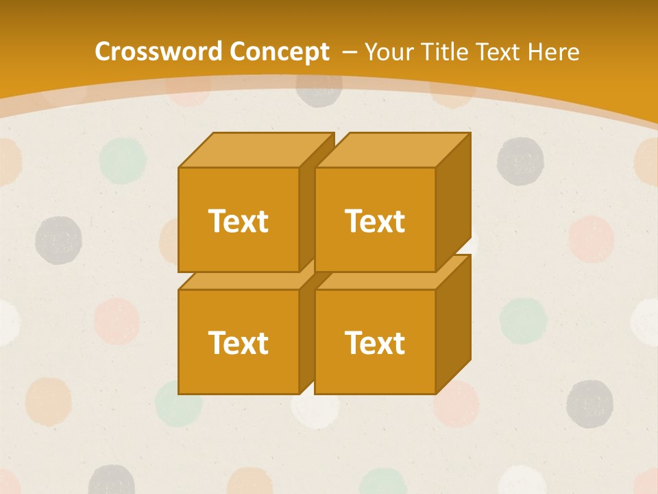 A Polka Dot Powerpoint Presentation Is Shown PowerPoint Template
