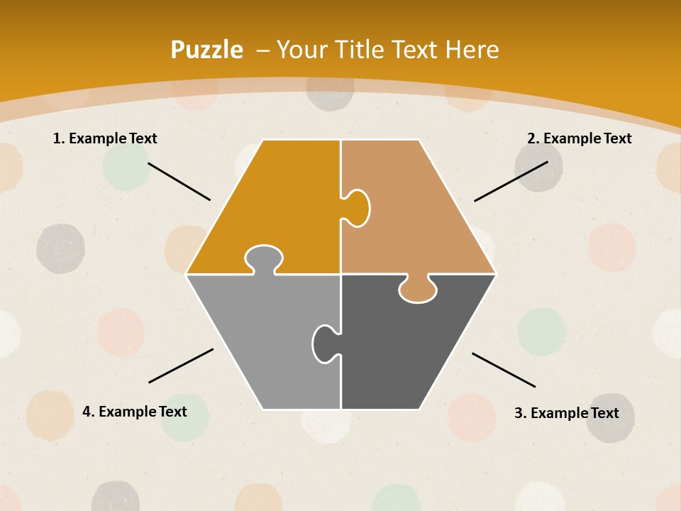 A Polka Dot Powerpoint Presentation Is Shown PowerPoint Template