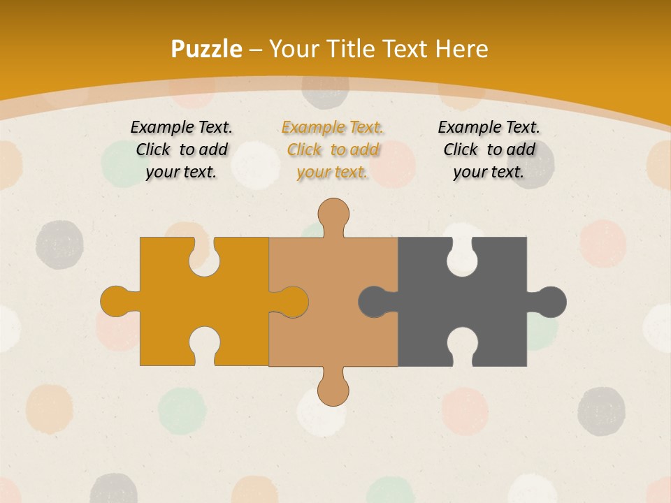 A Polka Dot Powerpoint Presentation Is Shown PowerPoint Template