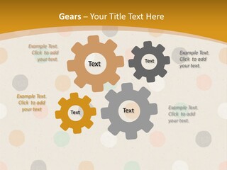 A Polka Dot Powerpoint Presentation Is Shown PowerPoint Template