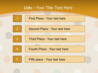 A Polka Dot Powerpoint Presentation Is Shown PowerPoint Template