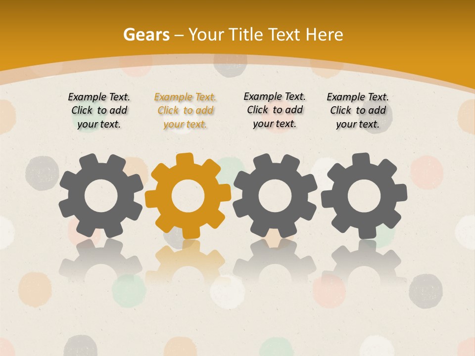 A Polka Dot Powerpoint Presentation Is Shown PowerPoint Template