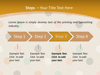 A Polka Dot Powerpoint Presentation Is Shown PowerPoint Template