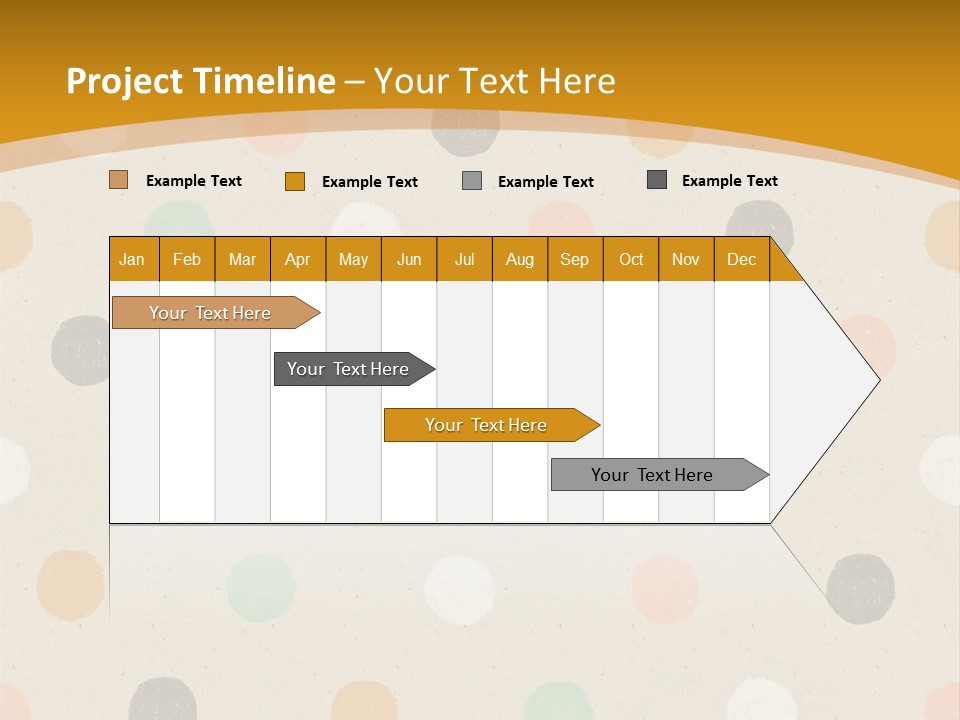 A Polka Dot Powerpoint Presentation Is Shown PowerPoint Template