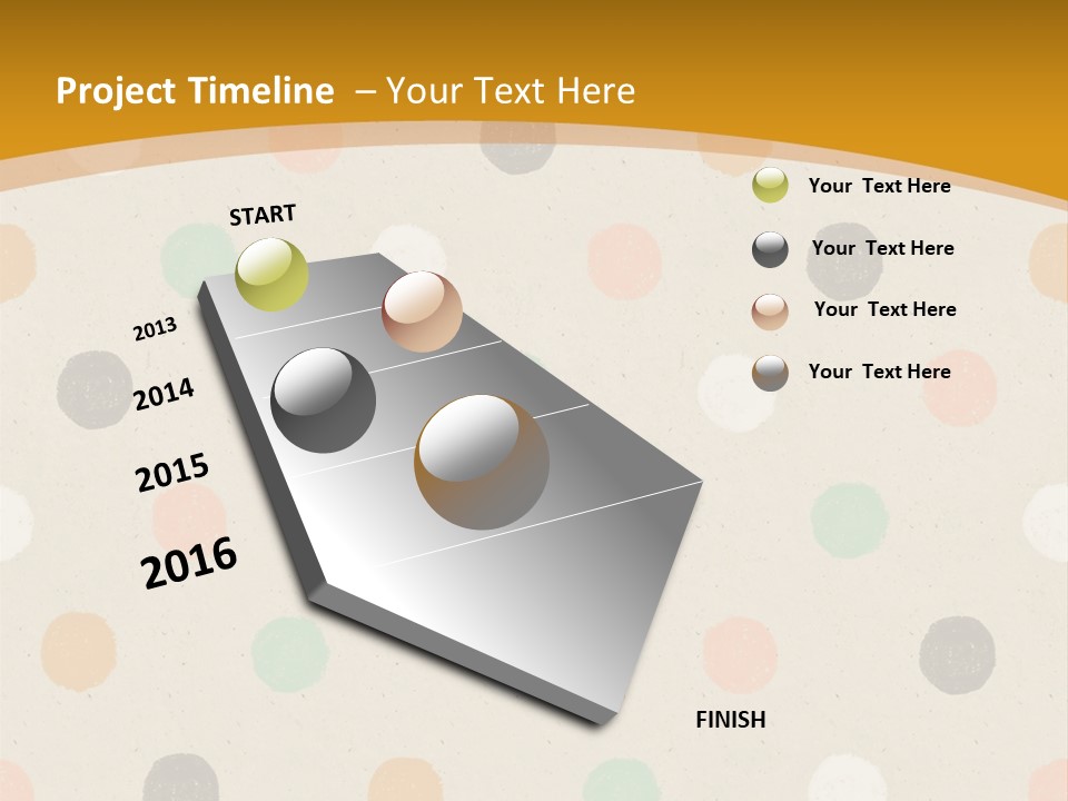 A Polka Dot Powerpoint Presentation Is Shown PowerPoint Template