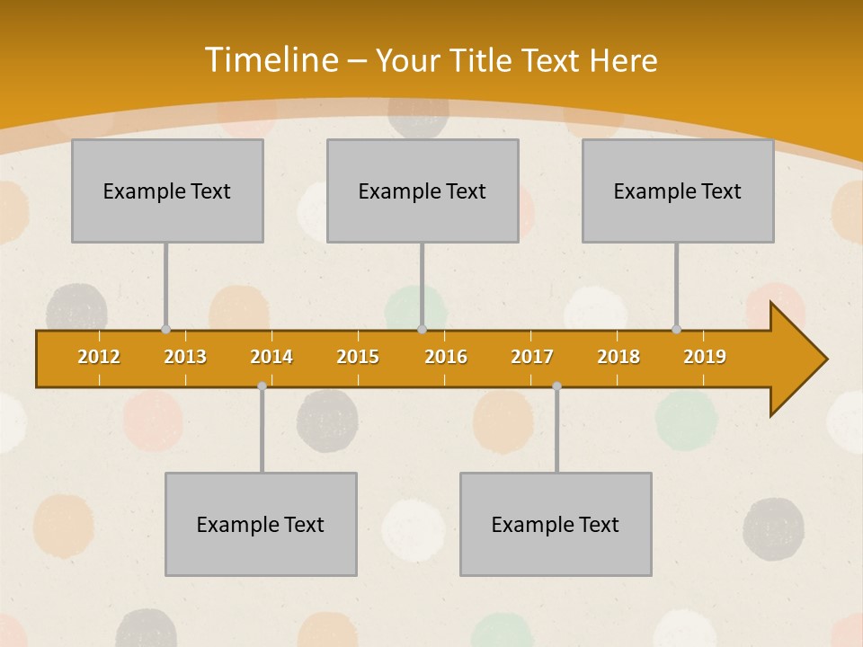 A Polka Dot Powerpoint Presentation Is Shown PowerPoint Template
