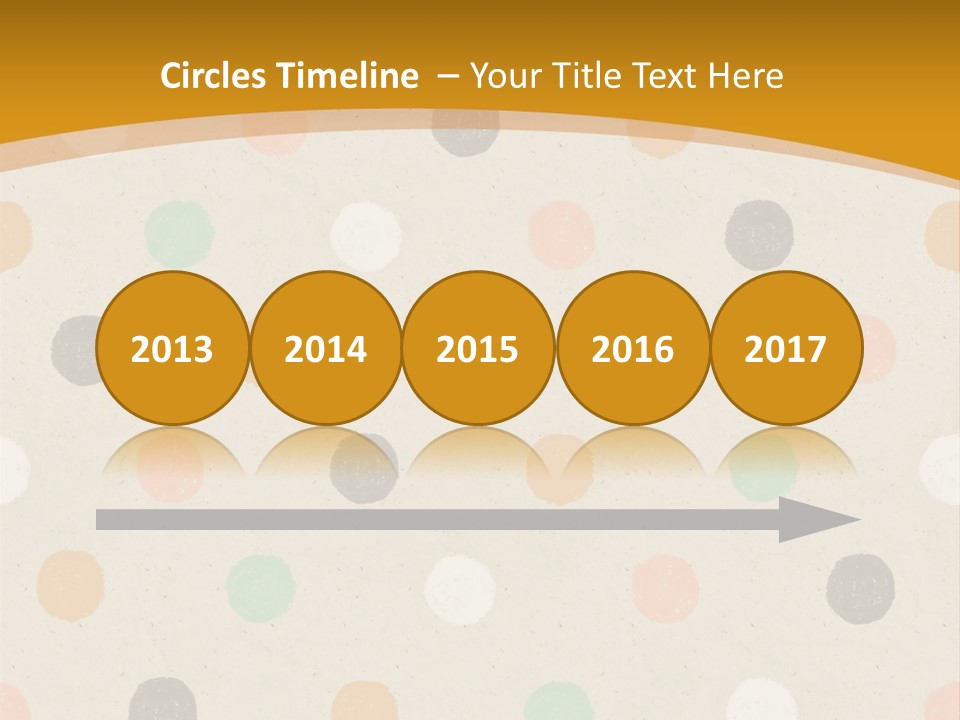 A Polka Dot Powerpoint Presentation Is Shown PowerPoint Template