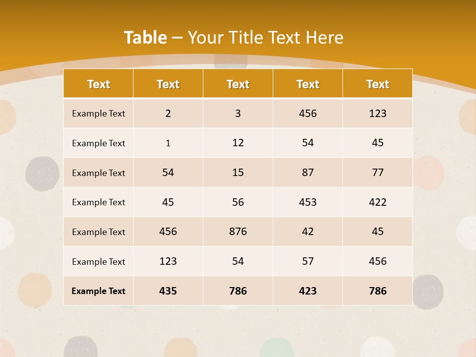 A Polka Dot Powerpoint Presentation Is Shown PowerPoint Template