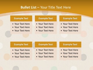 A Polka Dot Powerpoint Presentation Is Shown PowerPoint Template
