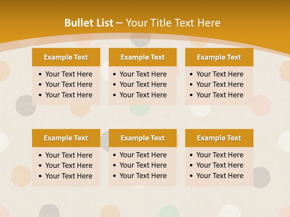 A Polka Dot Powerpoint Presentation Is Shown PowerPoint Template