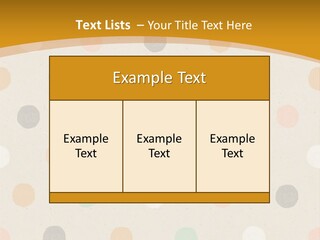 A Polka Dot Powerpoint Presentation Is Shown PowerPoint Template
